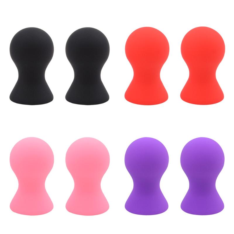 Breast Pump - 【A】2PCS 실리콘 젖꼭지 흡입기 펌프 흡입