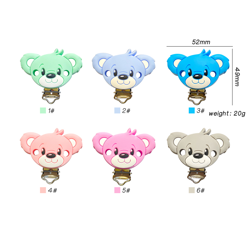 Baby Products Photos - 3pcs 실리콘 곰 젖꼭지 클립 DIY