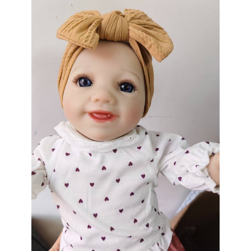 43CM 블루 아이즈 리본 베이비돌, 웃는 얼굴, 수작 - Baby Products Drawing 리뷰 및 가격