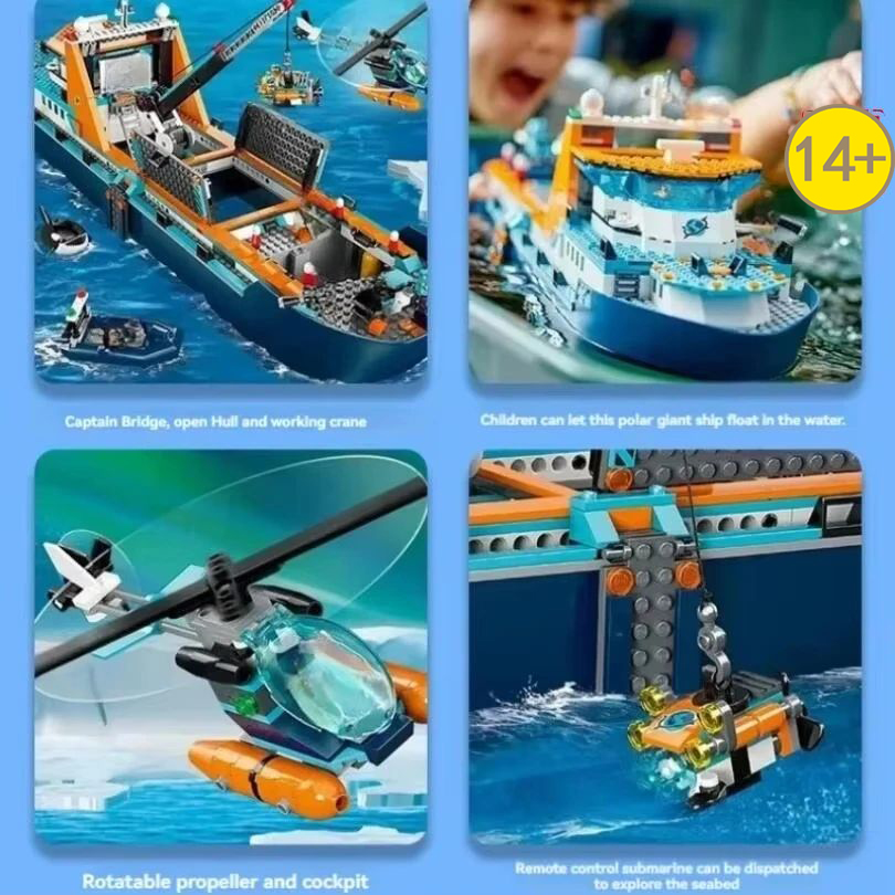 초인기 815PCS 시티 심해 시리즈 탐험선 해양 북극 - Lego Set City 리뷰 및 가격