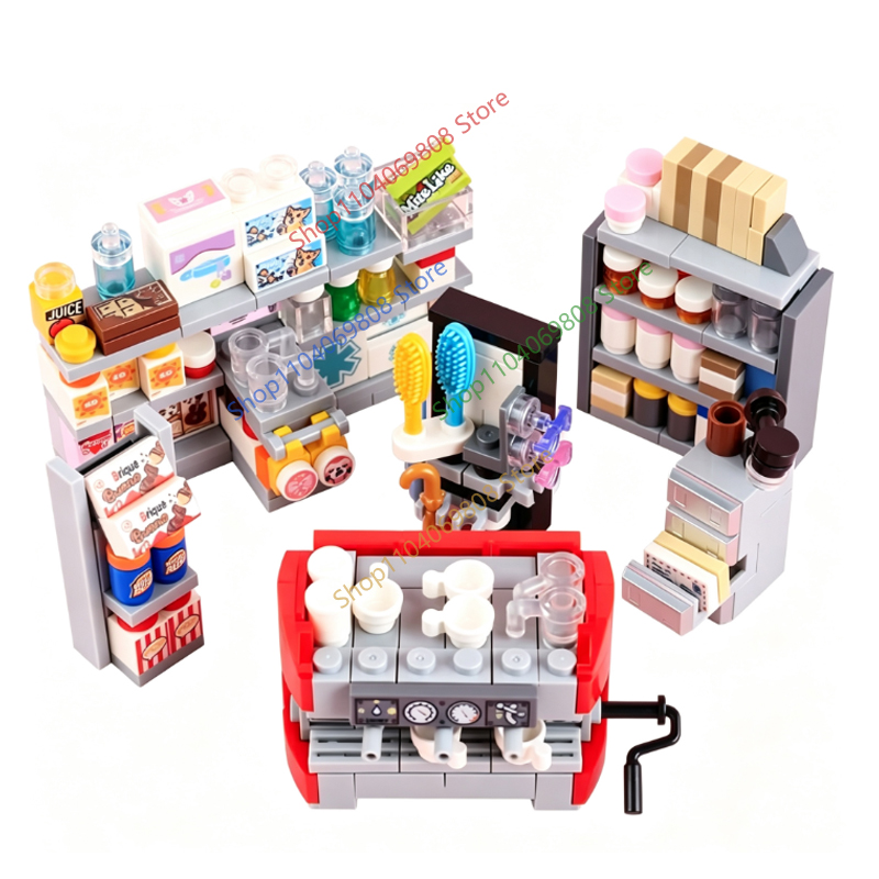 MOC 도시 음식 빌딩 블록 야채 과일 바나나 피자 치 - Lego Set City 리뷰 및 가격