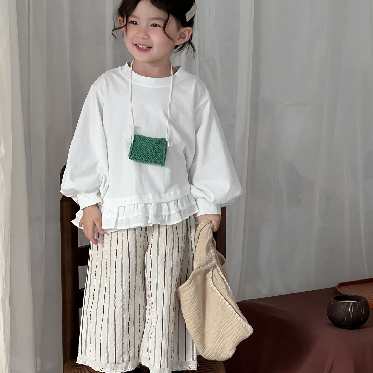 2025 여아용 레트로 루즈 레이스 팬츠 한국 아동복  - Baby Products Korean 리뷰 및 가격