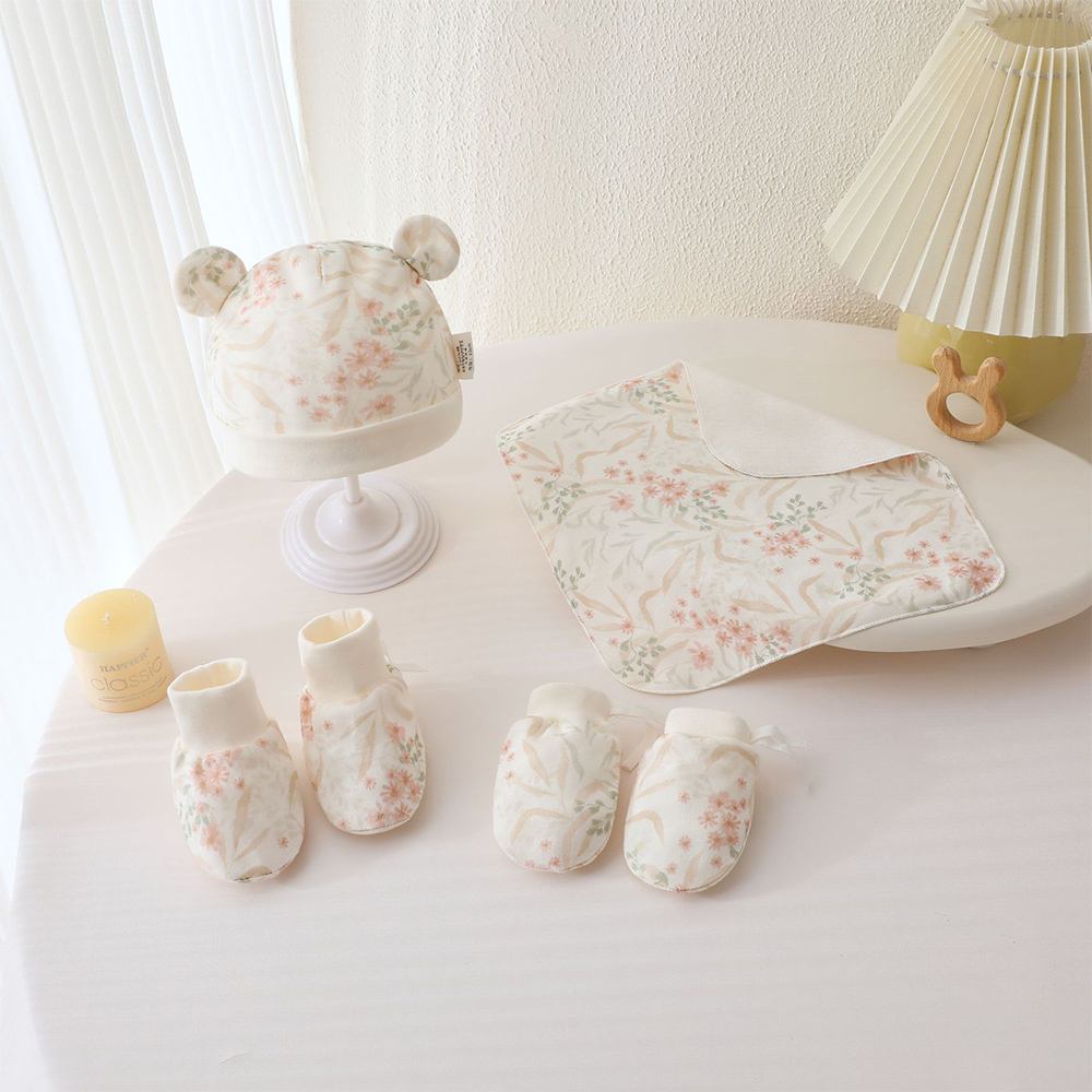 신생아 남아&여아 모자 장갑 양말 손수건 4종 세트 아 - Baby Products Korean 리뷰 및 가격