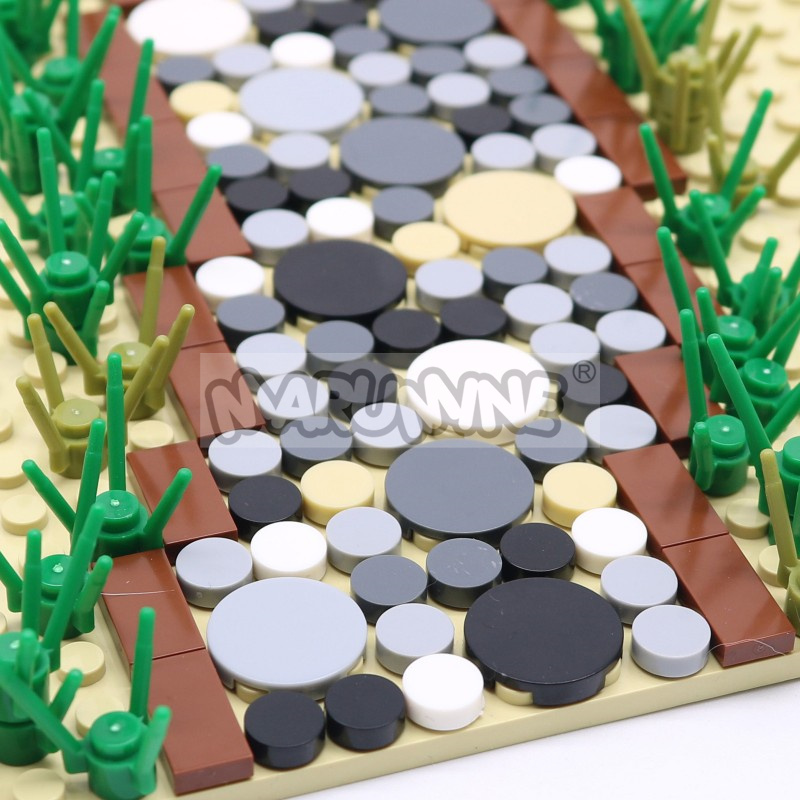 350PCS 라운드 타일 블록 1x1 2x2 MOC 벽 - Lego Set City 리뷰 및 가격